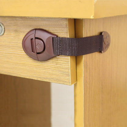 Child Safety Cabinet Locks Straps (5 Pack) by HitMyNeed