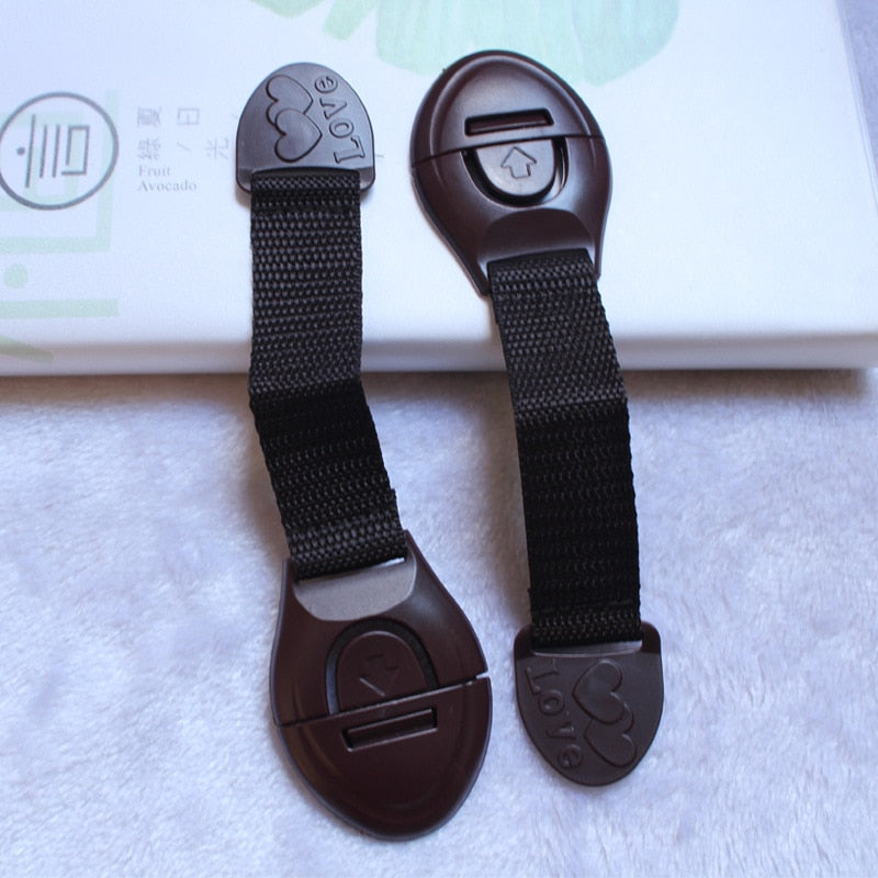Child Safety Cabinet Locks Straps (5 Pack) by HitMyNeed
