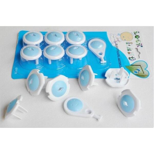 Child Safety Outlet Plug Covers with Lock (EU/UK) by HitMyNeed