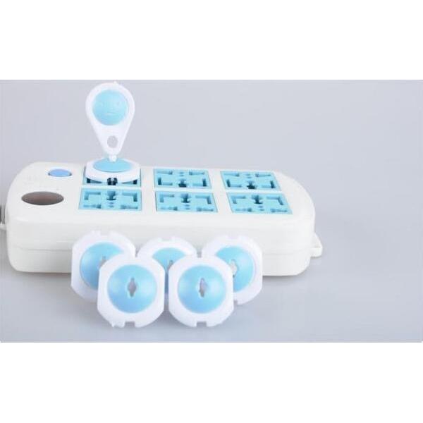 Child Safety Outlet Plug Covers with Lock (EU/UK) by HitMyNeed