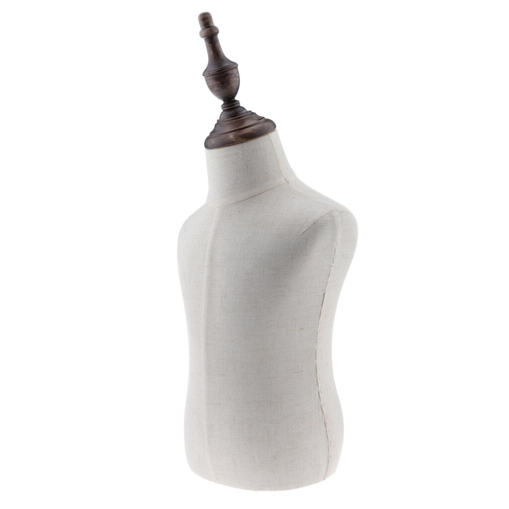 Child Size Mannequin Torso with Wooden Base Mount by HitMyNeed