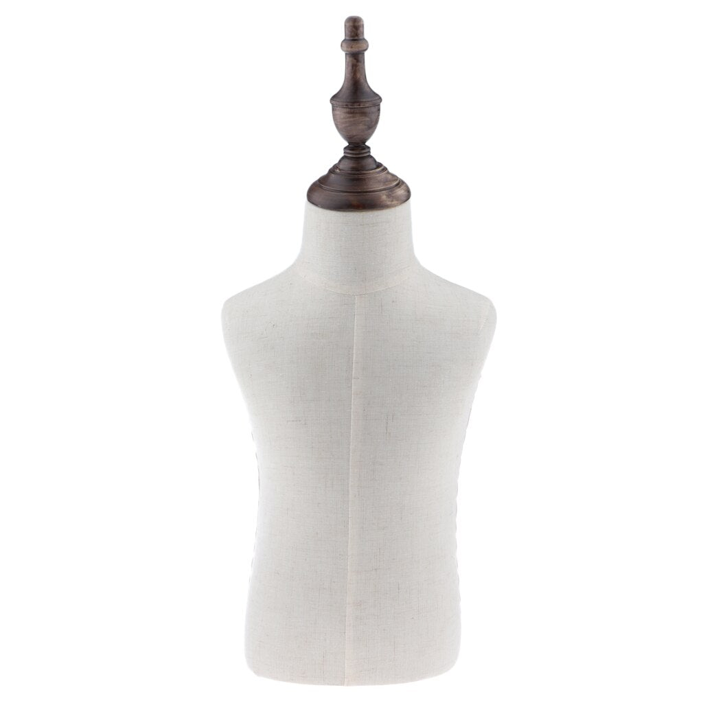 Child Size Mannequin Torso with Wooden Base Mount by HitMyNeed
