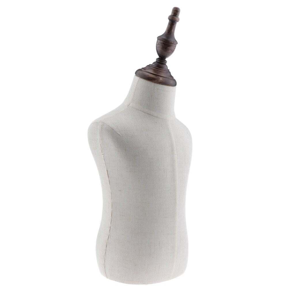 Child Size Mannequin Torso with Wooden Base Mount by HitMyNeed