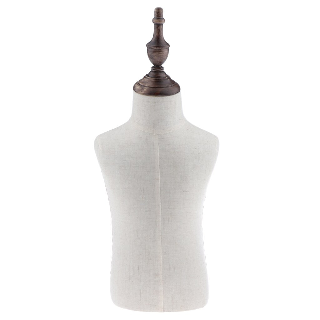 Child Size Mannequin Torso with Wooden Base Mount by HitMyNeed