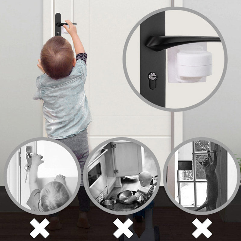 Childproof Door Lock for Lever and Knob Handles by HitMyNeed