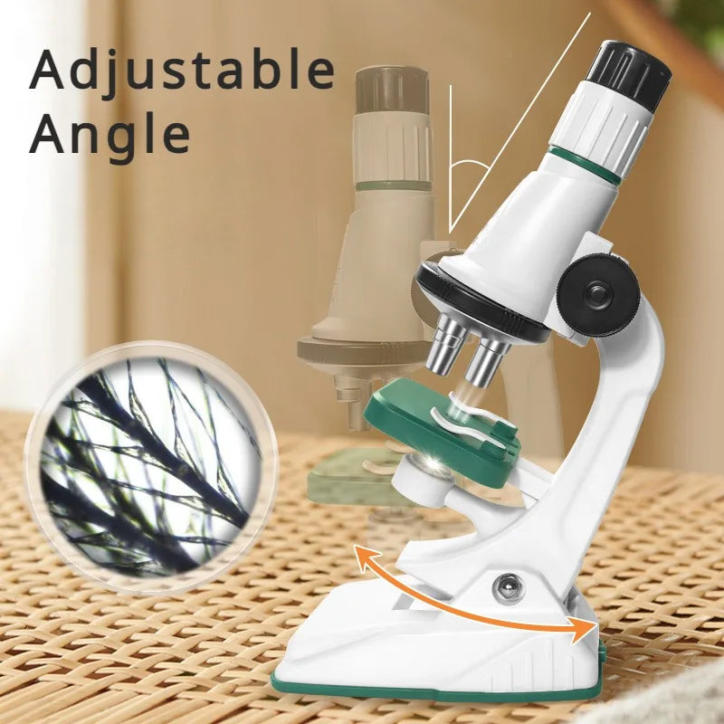 Children LED Microscope Kit 200x-1200x STEM Toy by HitMyNeed