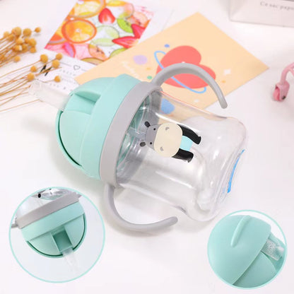 Children Straw Cup with Anti-Spill Suction Base 250ml by HitMyNeed
