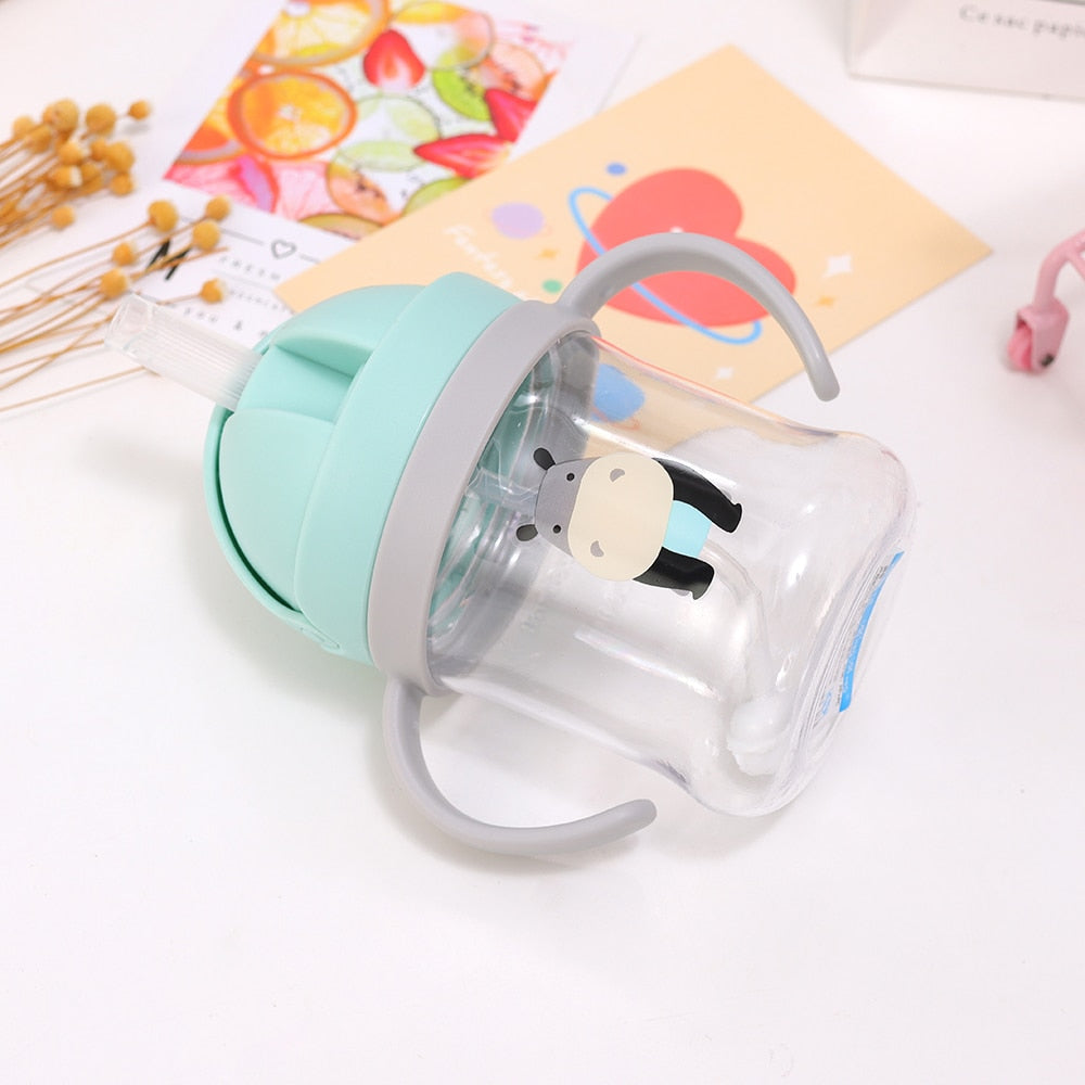 Children Straw Cup with Anti-Spill Suction Base 250ml by HitMyNeed