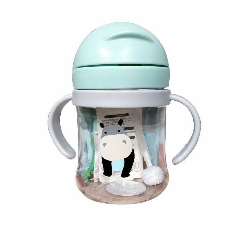 Children Straw Cup with Anti-Spill Suction Base 250ml by HitMyNeed