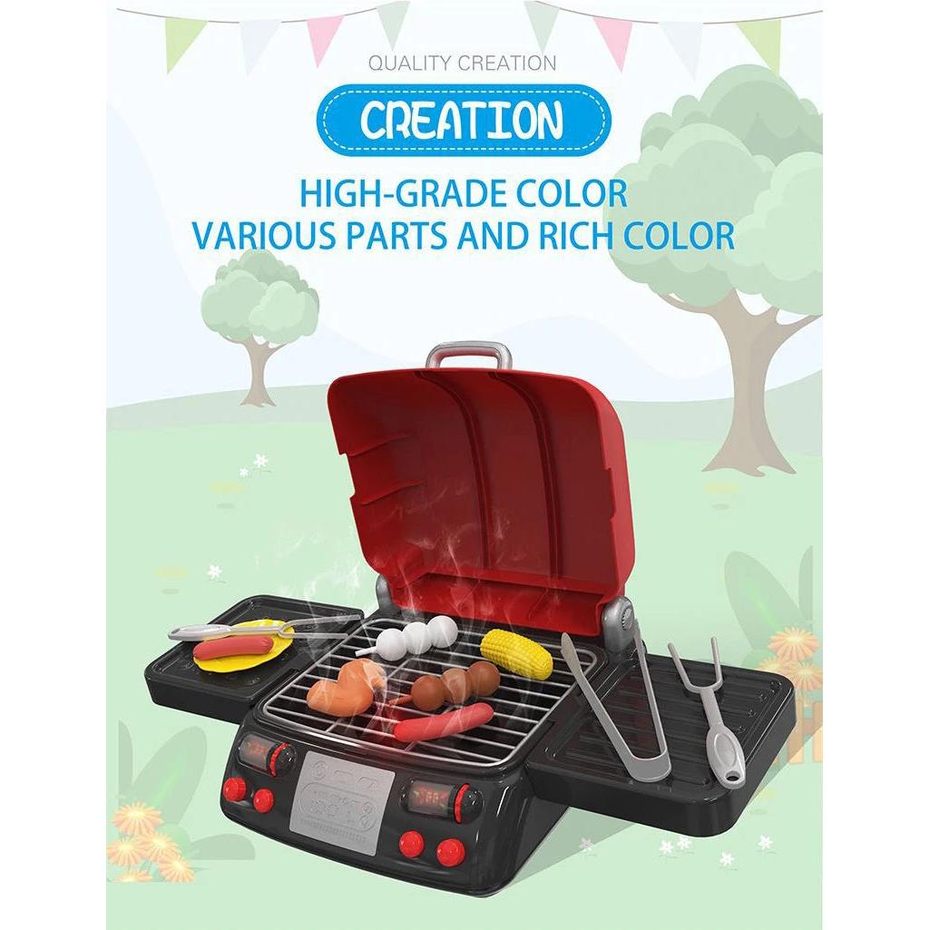 Children's BBQ Play Set with Realistic Smoke & Sound by HitMyNeed