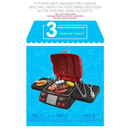 Children's BBQ Play Set with Realistic Smoke & Sound by HitMyNeed