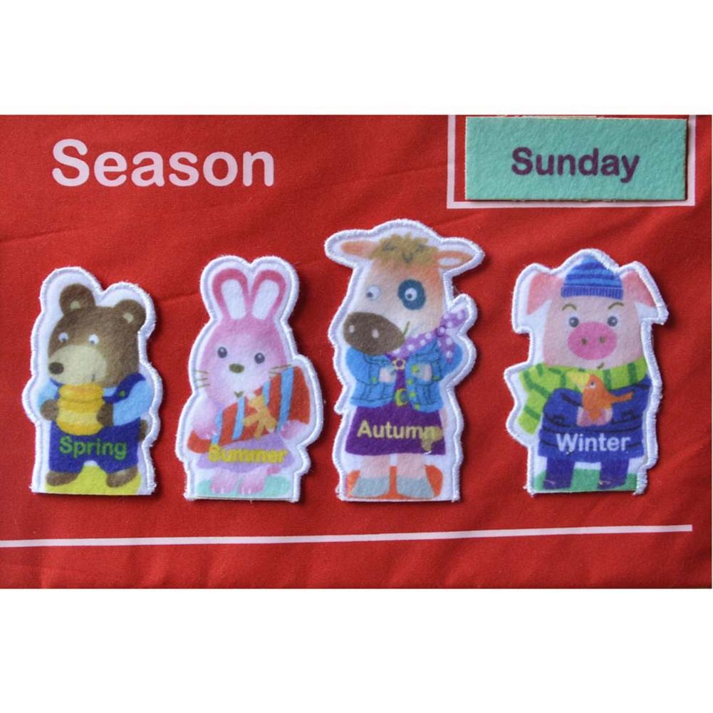 Children's Fabric Calendar Learning Wall Chart by HitMyNeed