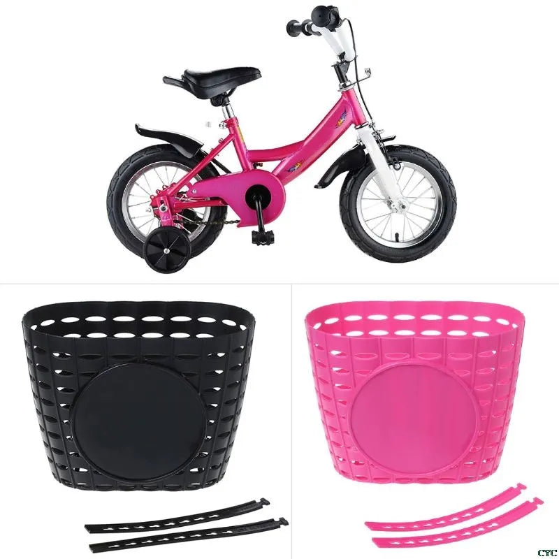 Children's Plastic Bike Basket with Straps by HitMyNeed
