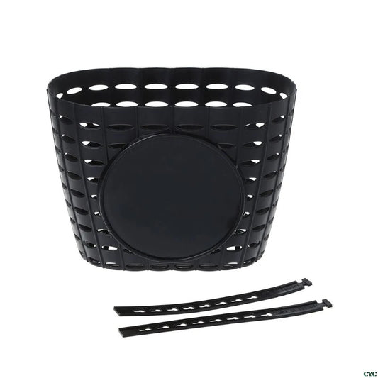 Children's Plastic Bike Basket with Straps black by HitMyNeed