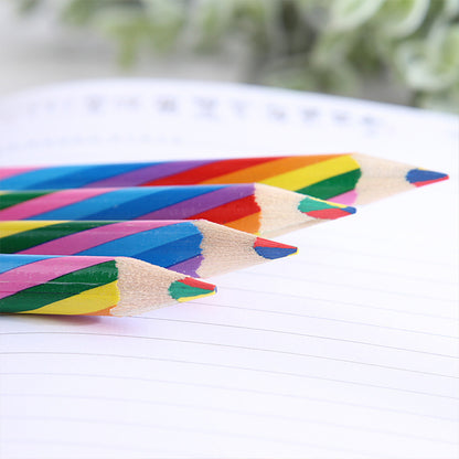 Children's Rainbow Color Pencils Set (4 Pack) by HitMyNeed