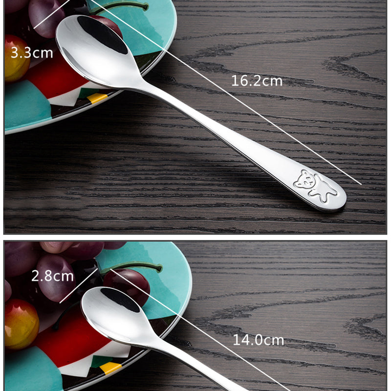 Children's Stainless Steel Panda Cutlery Set by HitMyNeed