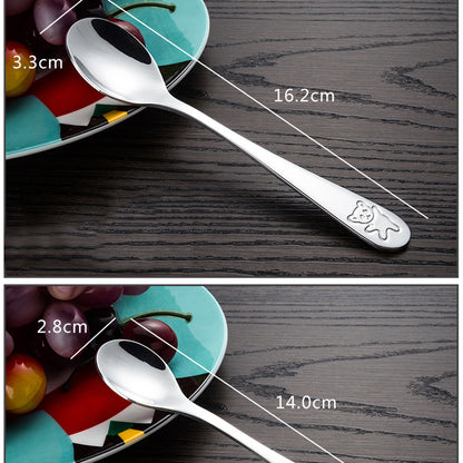 Children's Stainless Steel Panda Cutlery Set by HitMyNeed