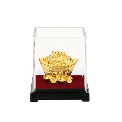 Chinese Gold Ingot Feng Shui Wealth Figurine by HitMyNeed