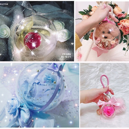 Christmas Clear Fillable Plastic Baubles (15pcs Set) by HitMyNeed