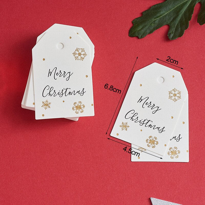 Christmas Gift Labels Paper Tags, 50-Pack by HitMyNeed