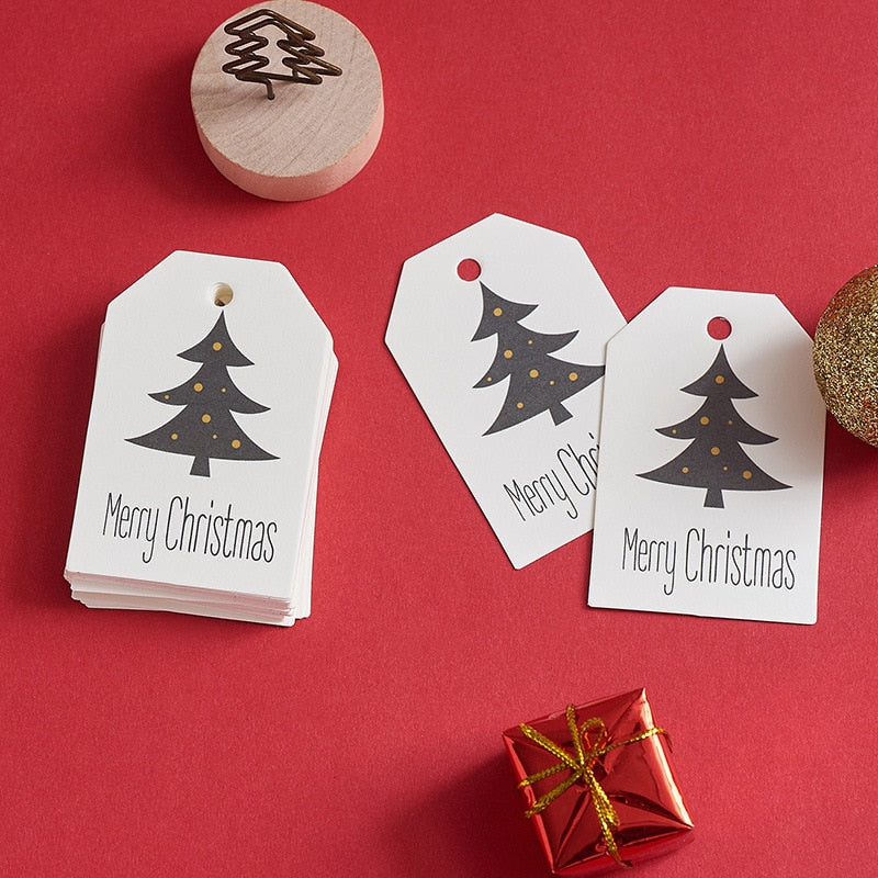 Christmas Gift Labels Paper Tags, 50-Pack by HitMyNeed