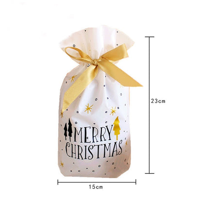 Christmas Goodie Bags with Ribbon 15 x 23 cm by HitMyNeed