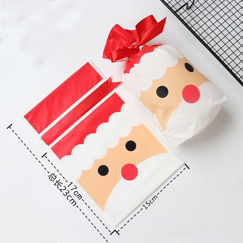 Christmas Goodie Bags with Ribbon 15 x 23 cm by HitMyNeed
