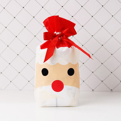 Christmas Goodie Bags with Ribbon 15 x 23 cm olive 5pcs by HitMyNeed