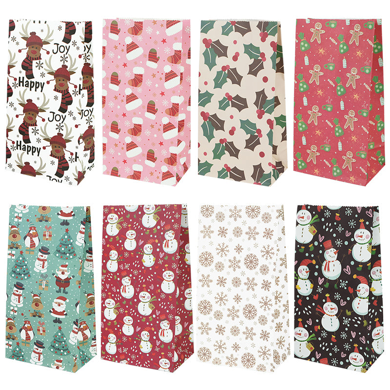 Christmas Kraft Gift Bags Set of 10 by HitMyNeed