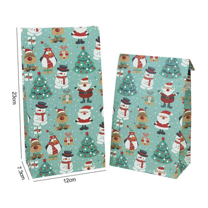 Christmas Kraft Gift Bags Set of 10 by HitMyNeed