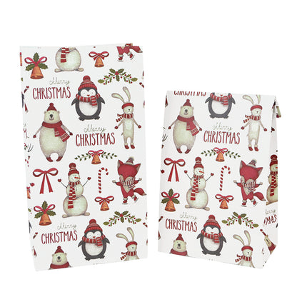 Christmas Kraft Gift Bags Set of 10 by HitMyNeed
