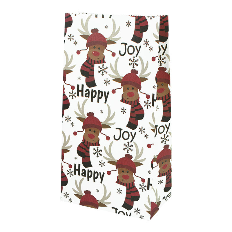Christmas Kraft Gift Bags Set of 10 b08 by HitMyNeed