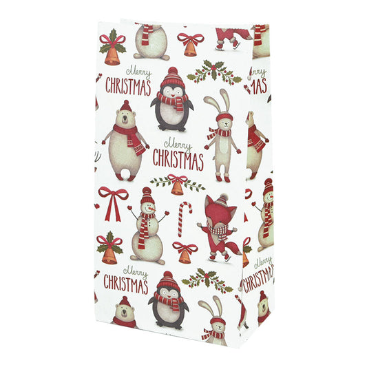 Christmas Kraft Gift Bags Set of 10 b10 by HitMyNeed