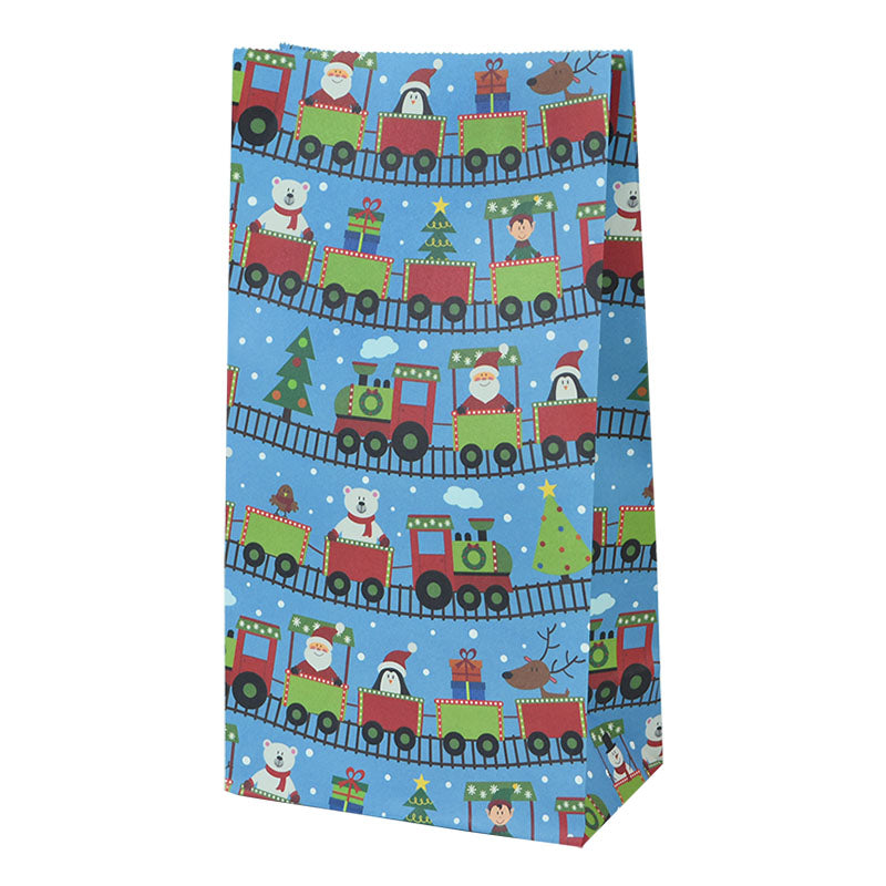 Christmas Kraft Gift Bags Set of 10 b14 by HitMyNeed