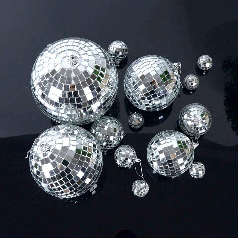 Christmas Mirror Ball Ornaments - 3 Sizes Set Options by HitMyNeed