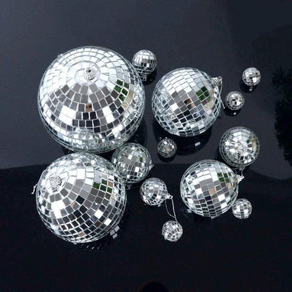 Christmas Mirror Ball Ornaments - 3 Sizes Set Options by HitMyNeed