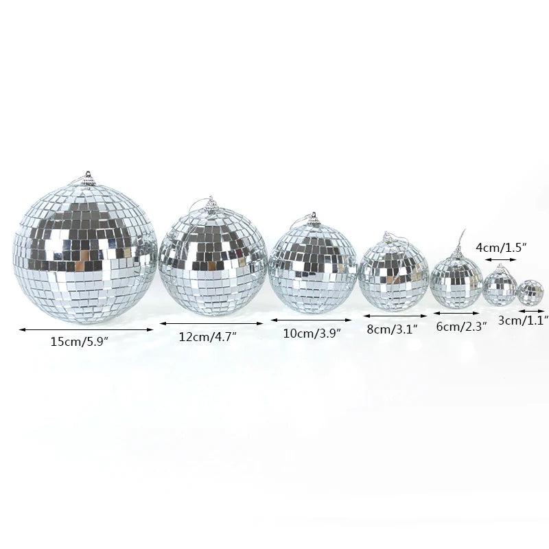 Christmas Mirror Ball Ornaments - 3 Sizes Set Options by HitMyNeed