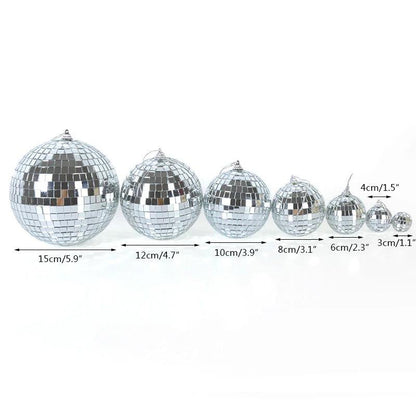 Christmas Mirror Ball Ornaments - 3 Sizes Set Options by HitMyNeed