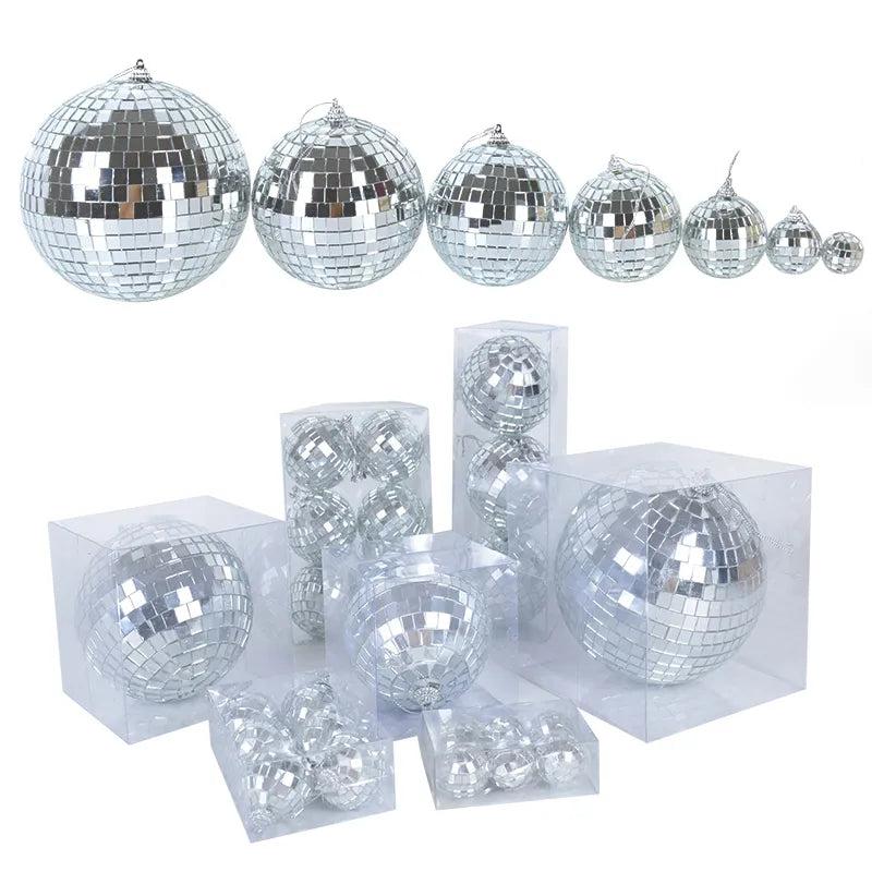 Christmas Mirror Ball Ornaments - 3 Sizes Set Options 3cm - 6pcs by HitMyNeed