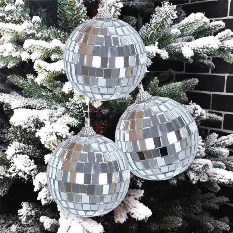 Christmas Mirror Ball Ornaments - 3 Sizes Set Options by HitMyNeed