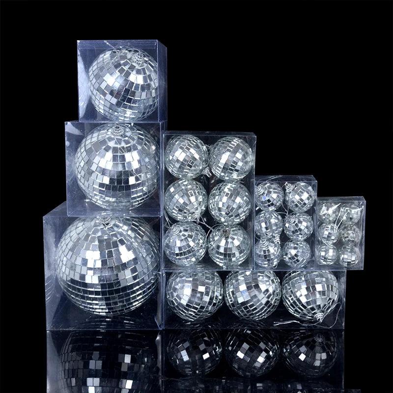 Christmas Mirror Ball Ornaments - 3 Sizes Set Options by HitMyNeed