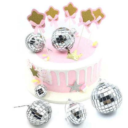 Christmas Mirror Ball Ornaments - 3 Sizes Set Options by HitMyNeed