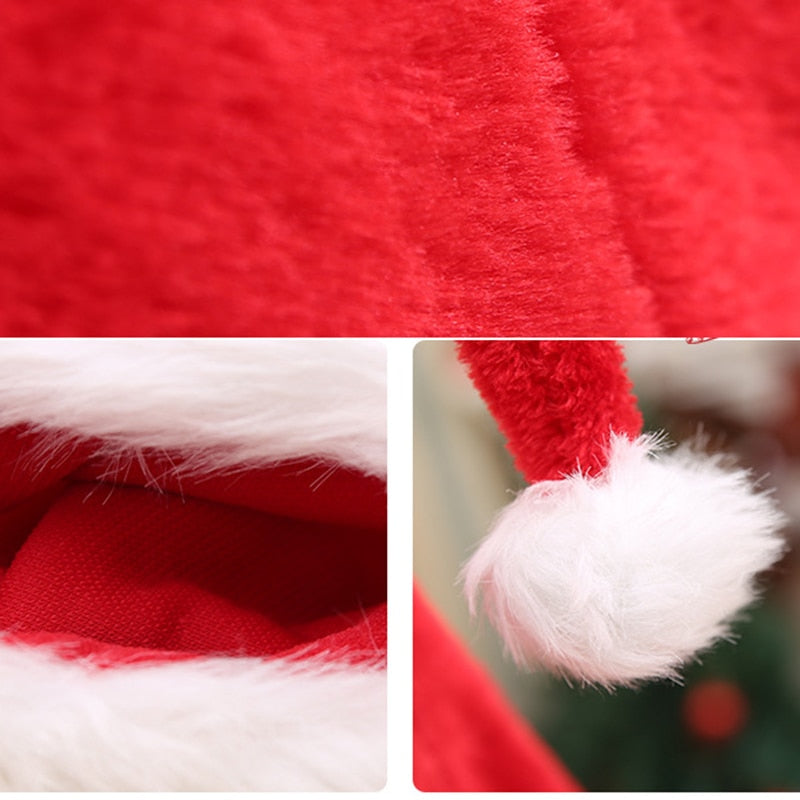 Christmas Plush Extra Long Santa Hat for Kids & Adults by HitMyNeed
