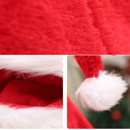 Christmas Plush Extra Long Santa Hat for Kids & Adults by HitMyNeed