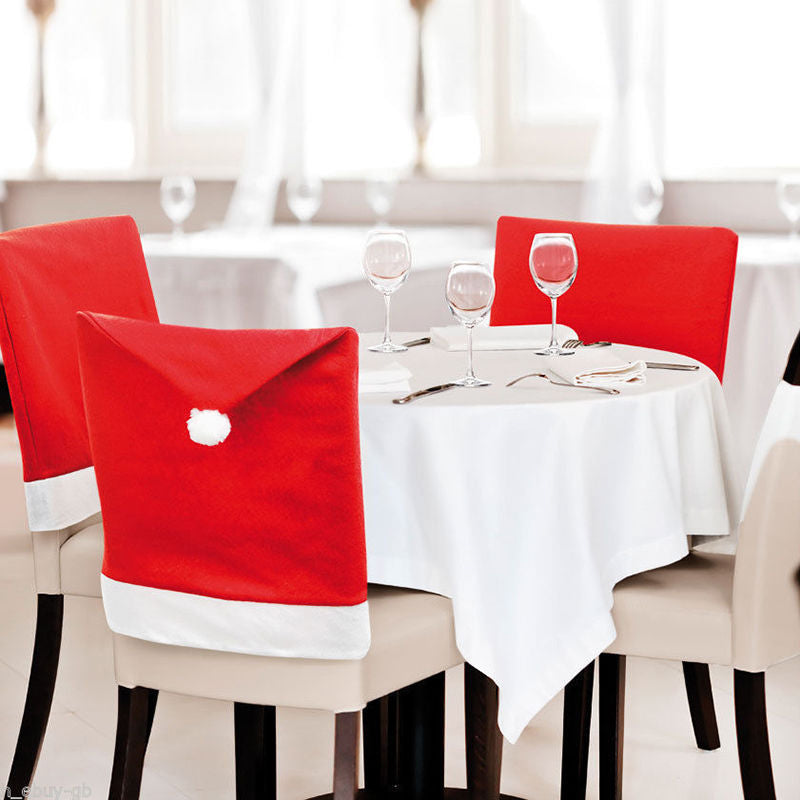 Christmas Santa Hat Chair Cover 60 x 50cm by HitMyNeed
