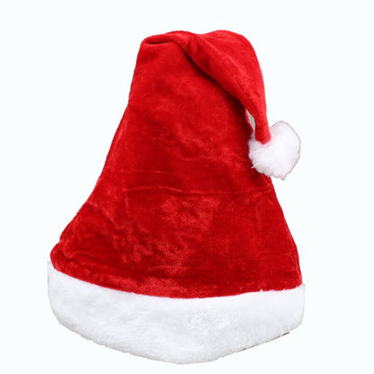 Christmas Santa Hat Soft Plush Costume Cap by HitMyNeed