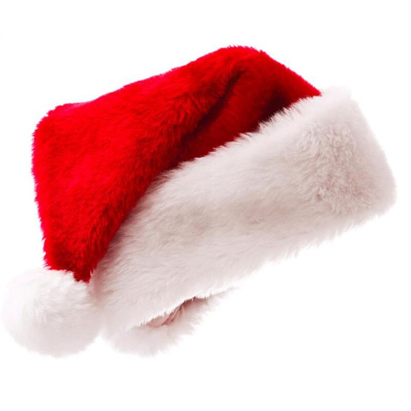 Christmas Santa Hat Soft Plush Costume Cap by HitMyNeed