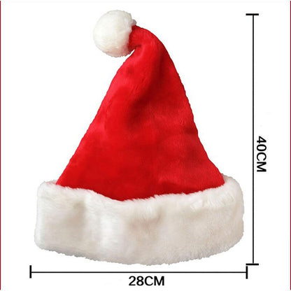 Christmas Santa Hat Soft Plush Costume Cap by HitMyNeed