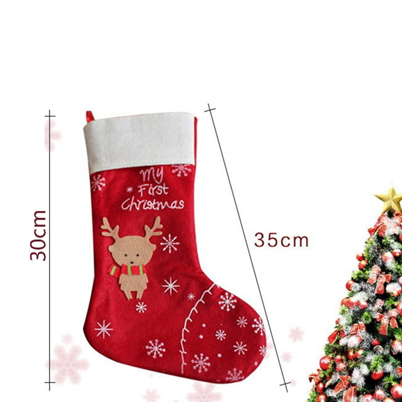 Christmas Stocking Holiday Decoration 30 x 35 cm by HitMyNeed