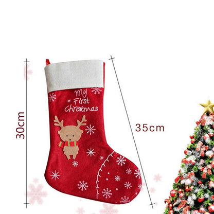 Christmas Stocking Holiday Decoration 30 x 35 cm by HitMyNeed